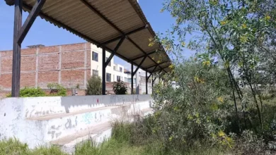 Parque Las Acacias de Riobamba con obra paralizada