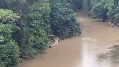 Comunidades denuncian contaminación del río Pangui en Taisha.