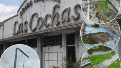 Deterioro del complejo turístico Las Cochas en Guaranda.