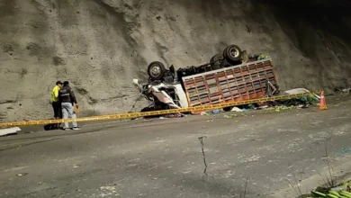 Hombre muere tras fatal accidente de tránsito en Ambato.