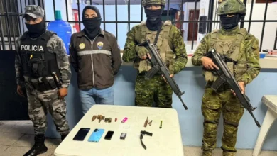 Militares decomisan celulares y armas en cárcel de Morona.