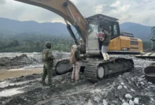 Militares desarticulan campo de minería ilegal en Gualaquiza.