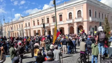 Movilización en Riobamba 2026 contra leyes de Daniel Noboa