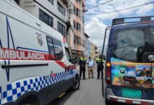 Motociclista fue atropellado por buseta en Riobamba