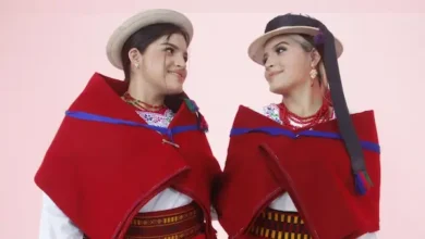 Gemelas puruhaes en pasarelas de moda en Ecuador